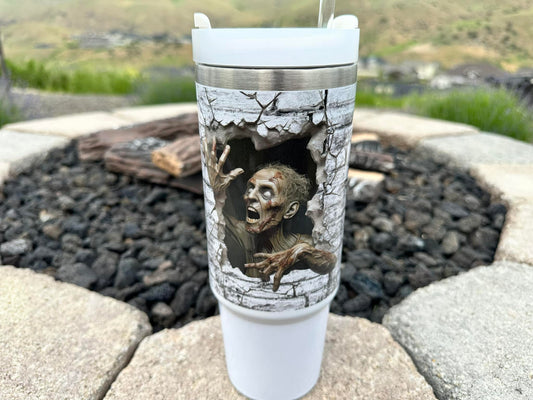 30 oz Tumbler with Handle - Zombie