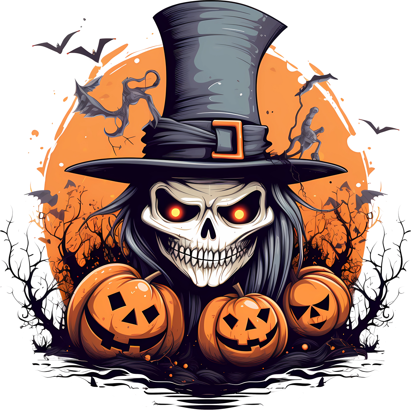 Ready to Press Singles - Halloween Pumpkins Fourteen