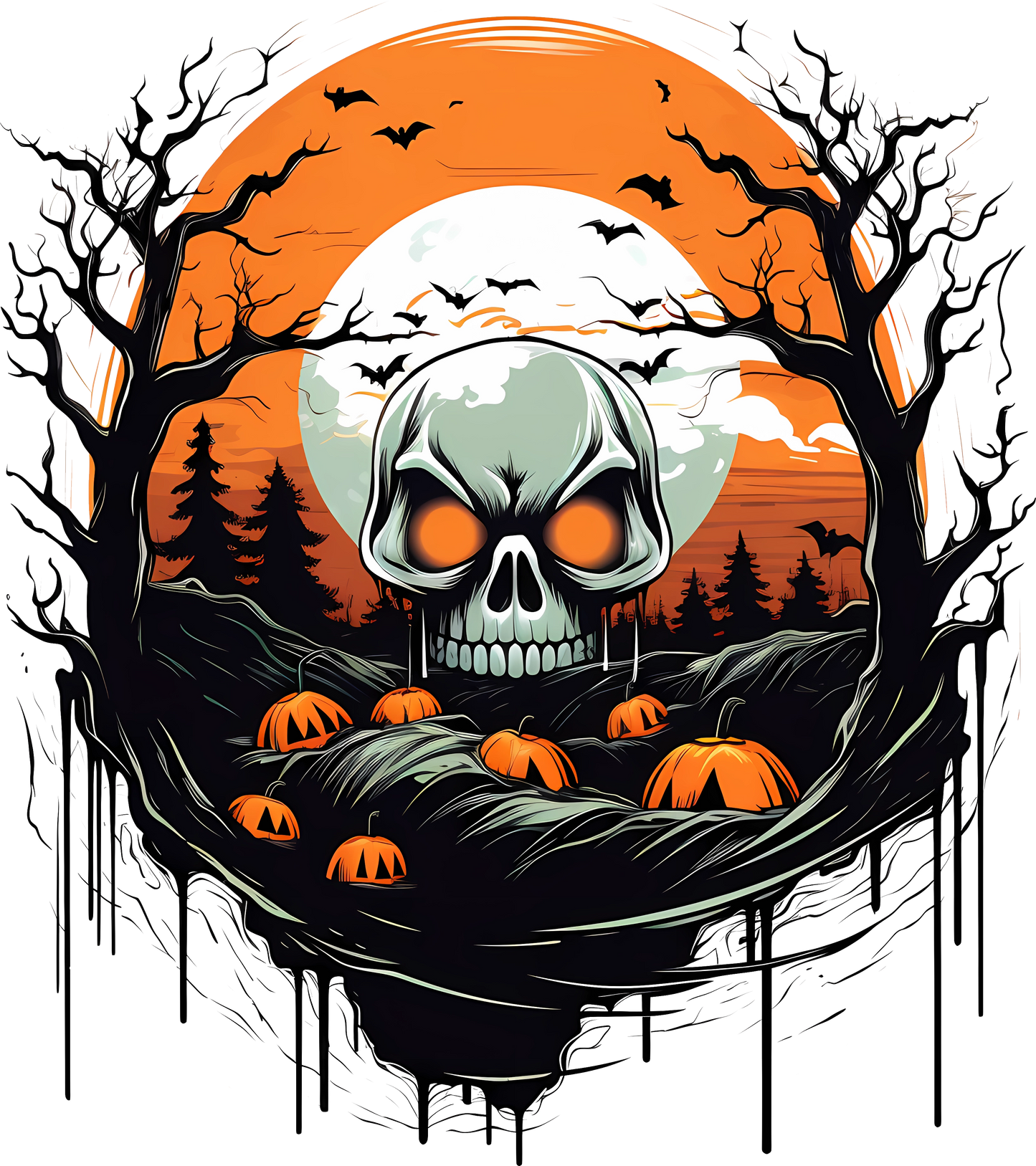 Ready to Press Singles - Halloween Pumpkins Sixteen