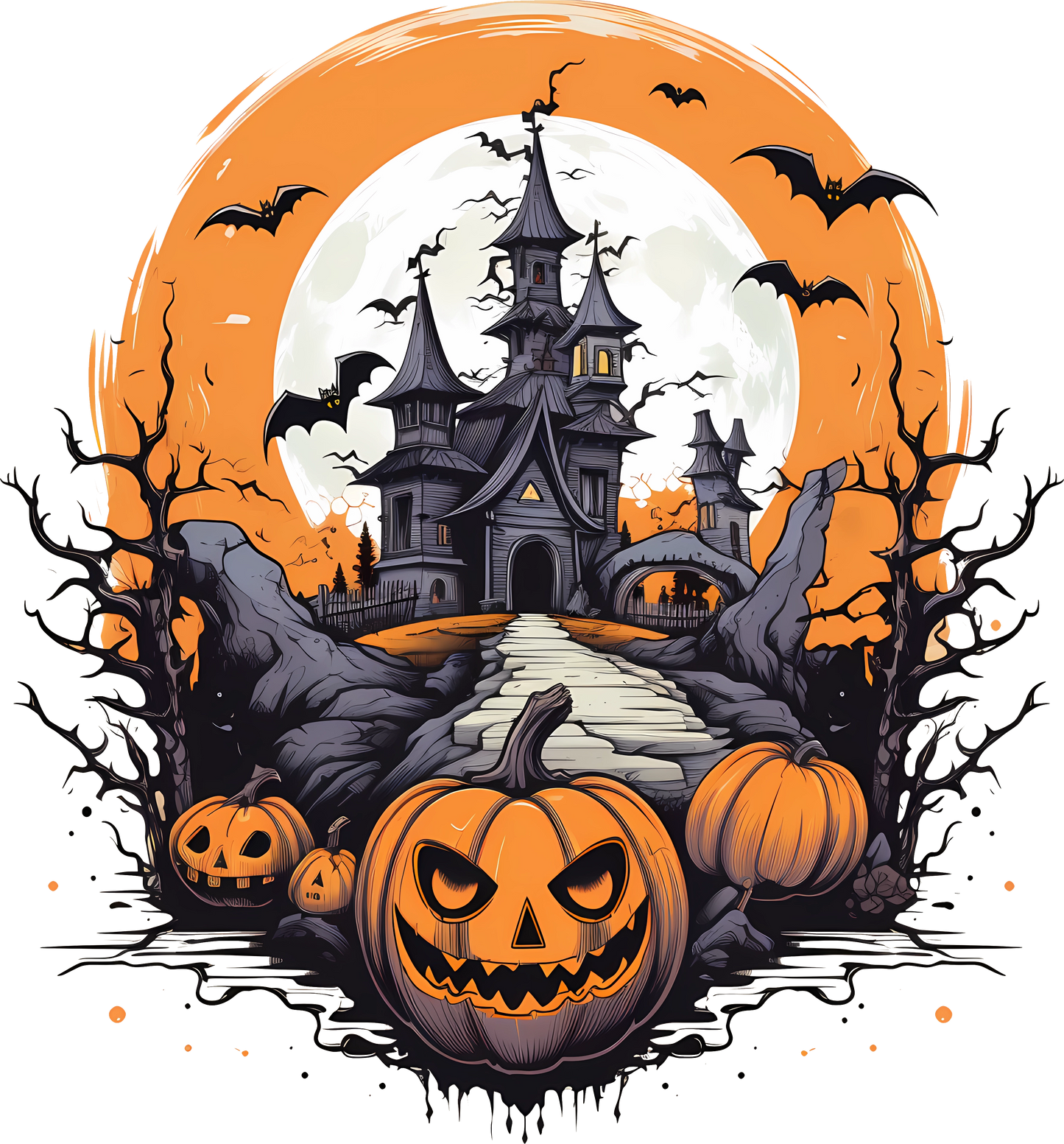 Ready to Press Singles - Halloween Pumpkins Seventeen