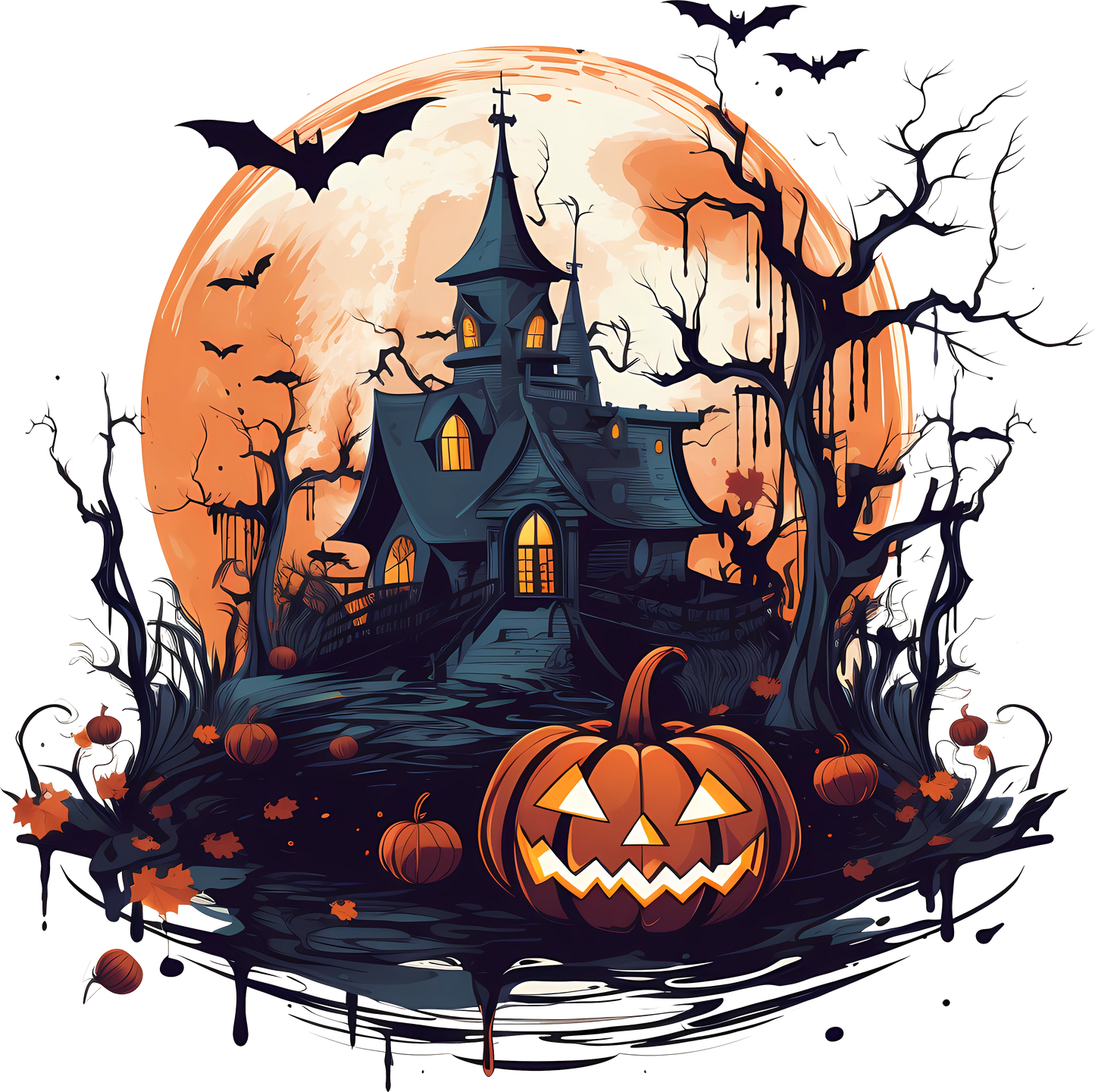 Ready to Press Singles - Halloween Pumpkins Nineteen