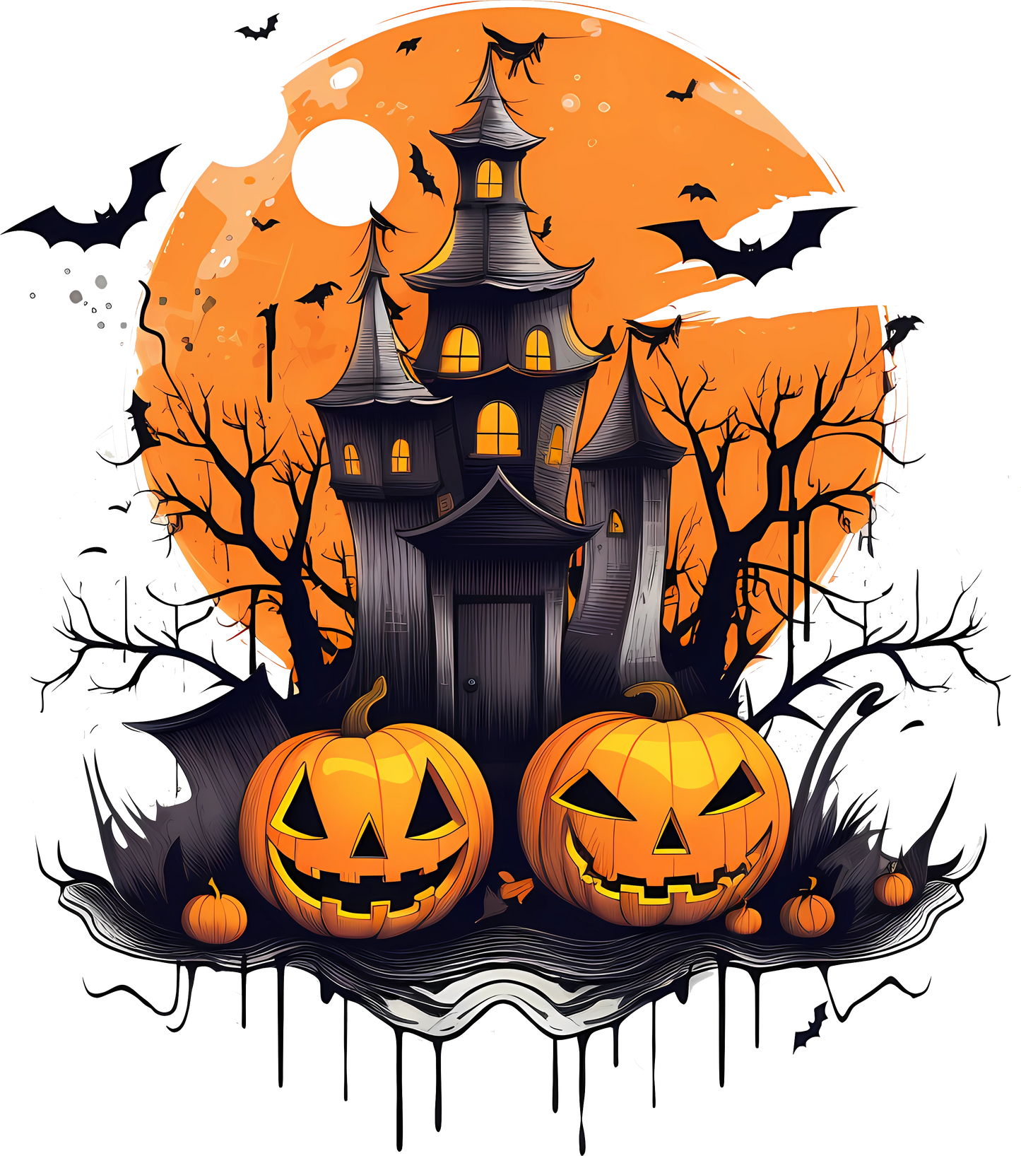 Ready to Press Singles - Halloween Pumpkins Nine