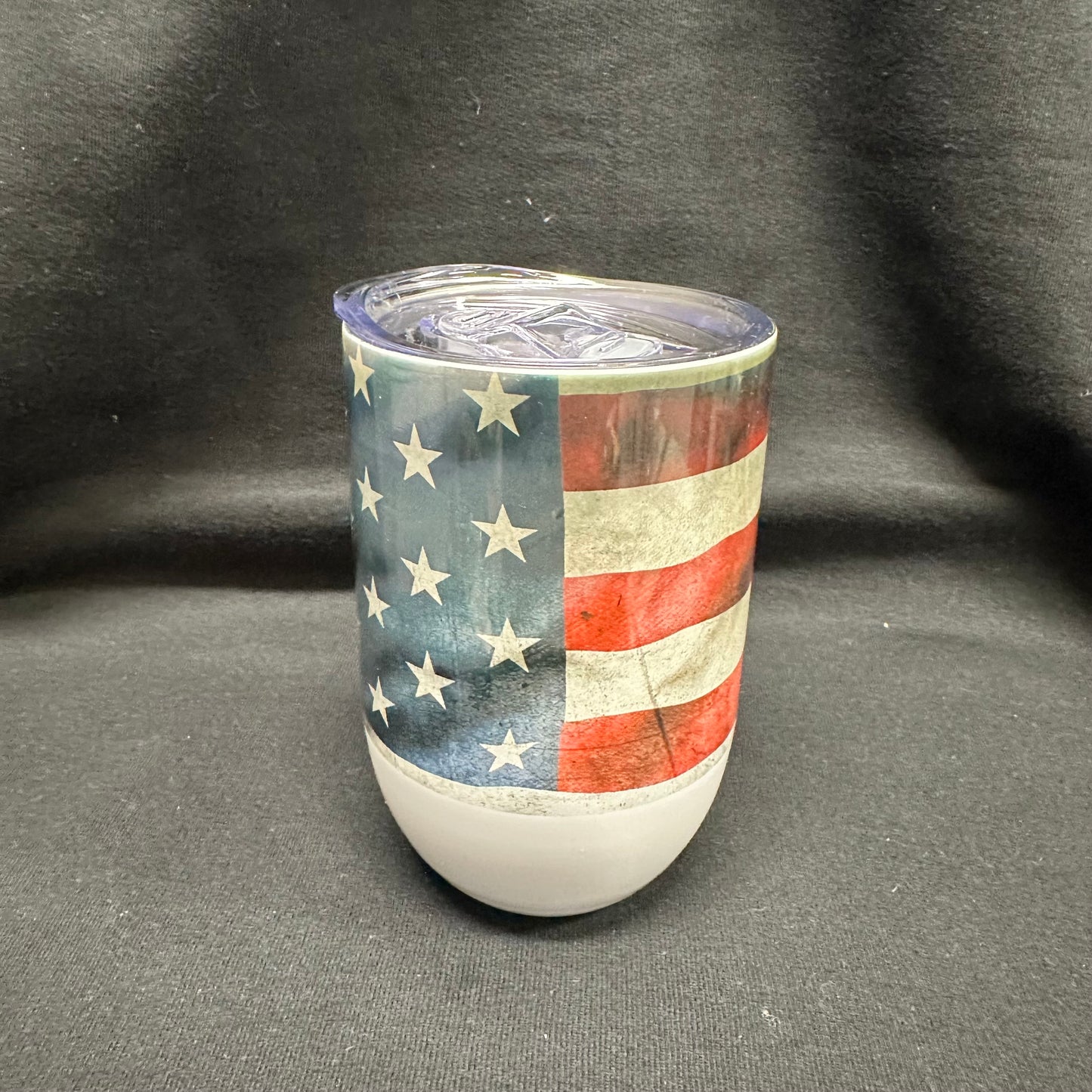 12 oz Wine Tumbler - God Bless America