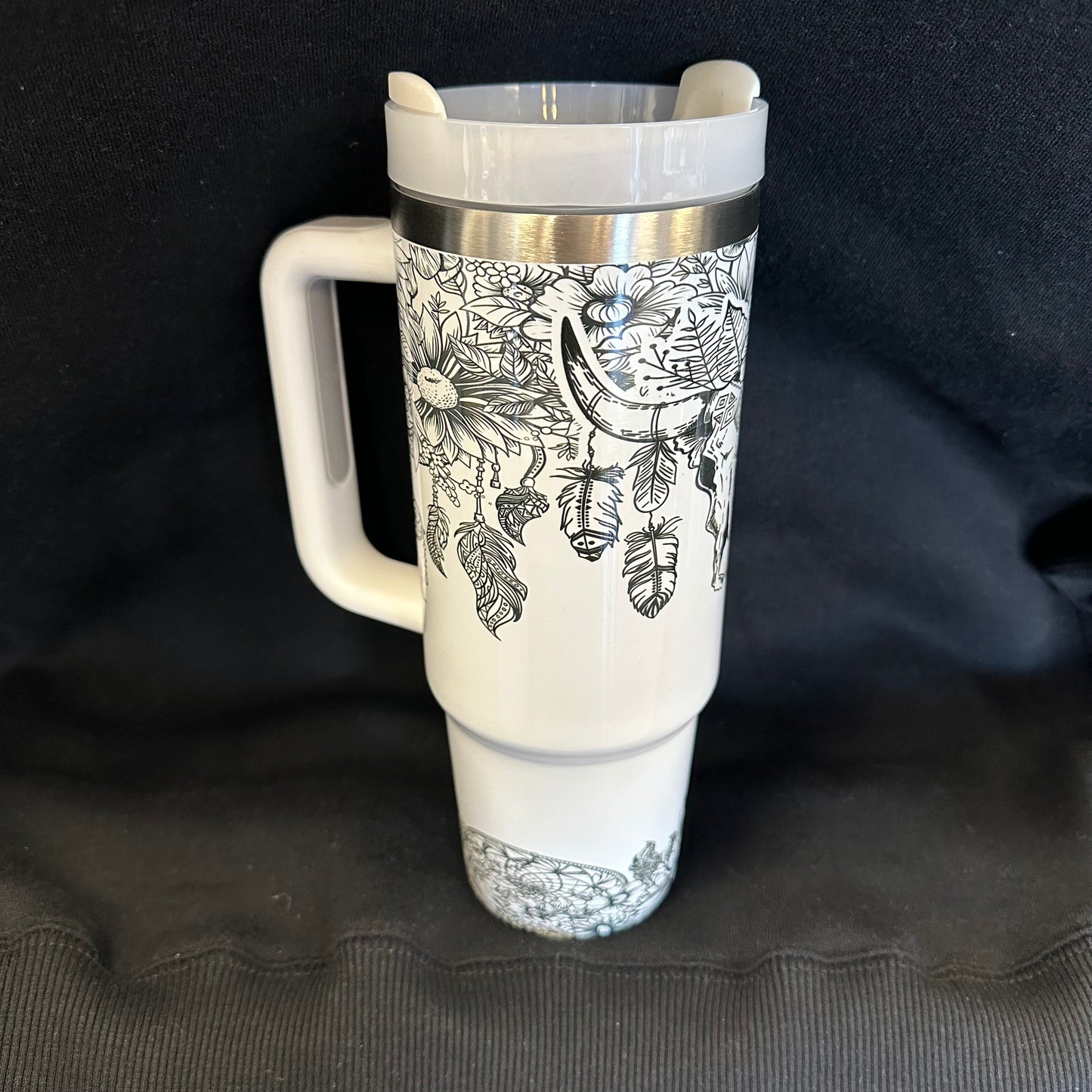 30 oz Tumbler with Handle - Dream Catcher