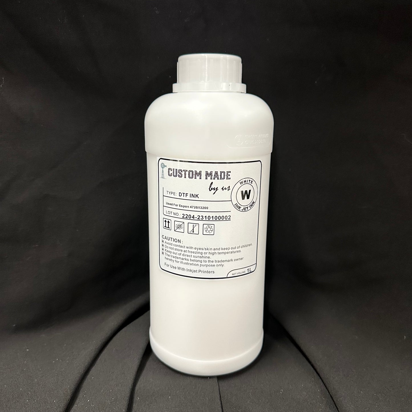 DTF Digital Printer Ink - CMYK - 1 Liter - White - 900ml - Select Color