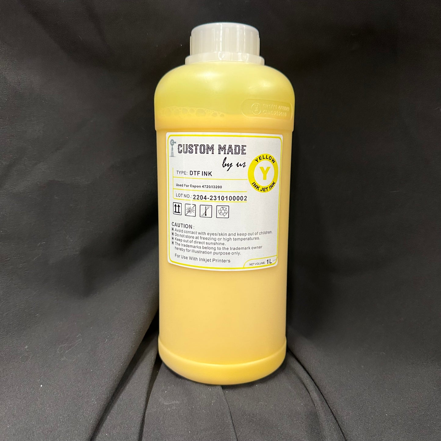 DTF Digital Printer Ink - CMYK - 1 Liter - White - 900ml - Select Color