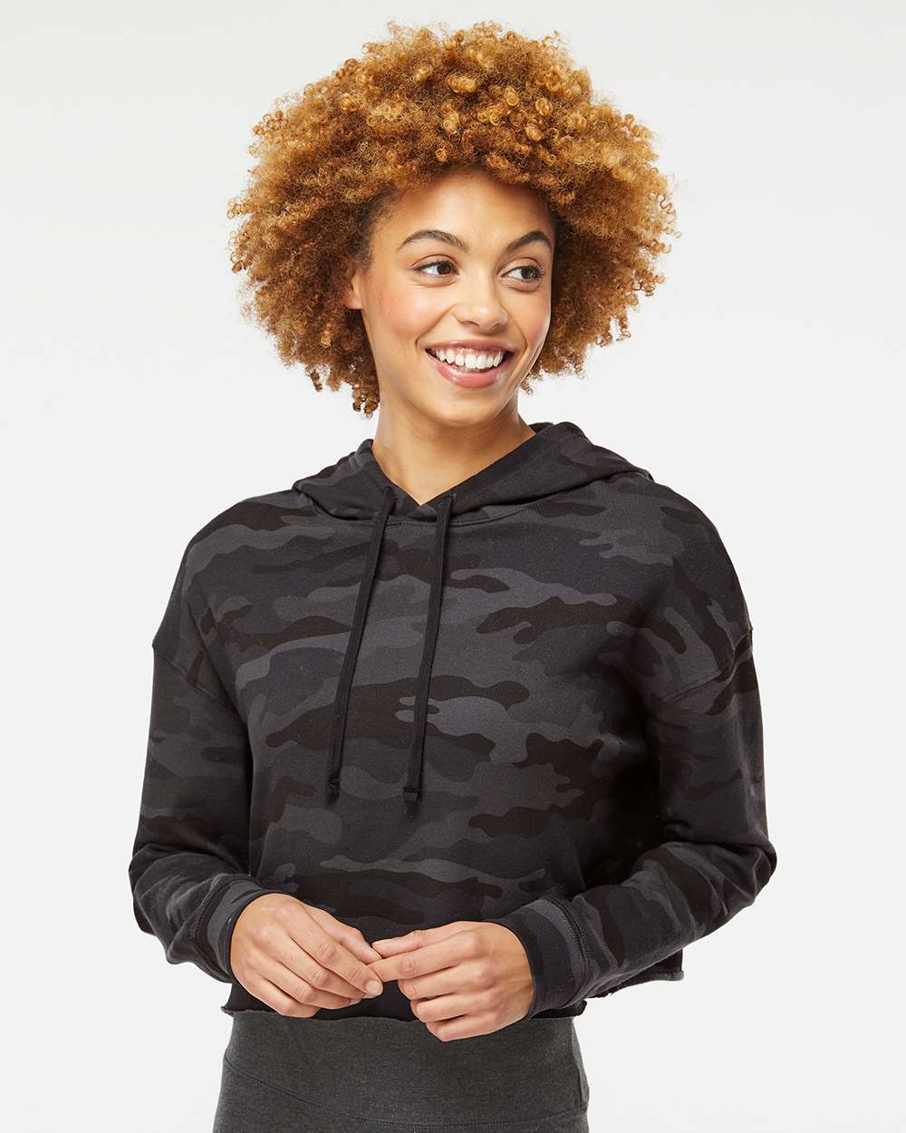 Independent Trading Co. - Women’s Lightweight Crop Hooded Sweatshirt