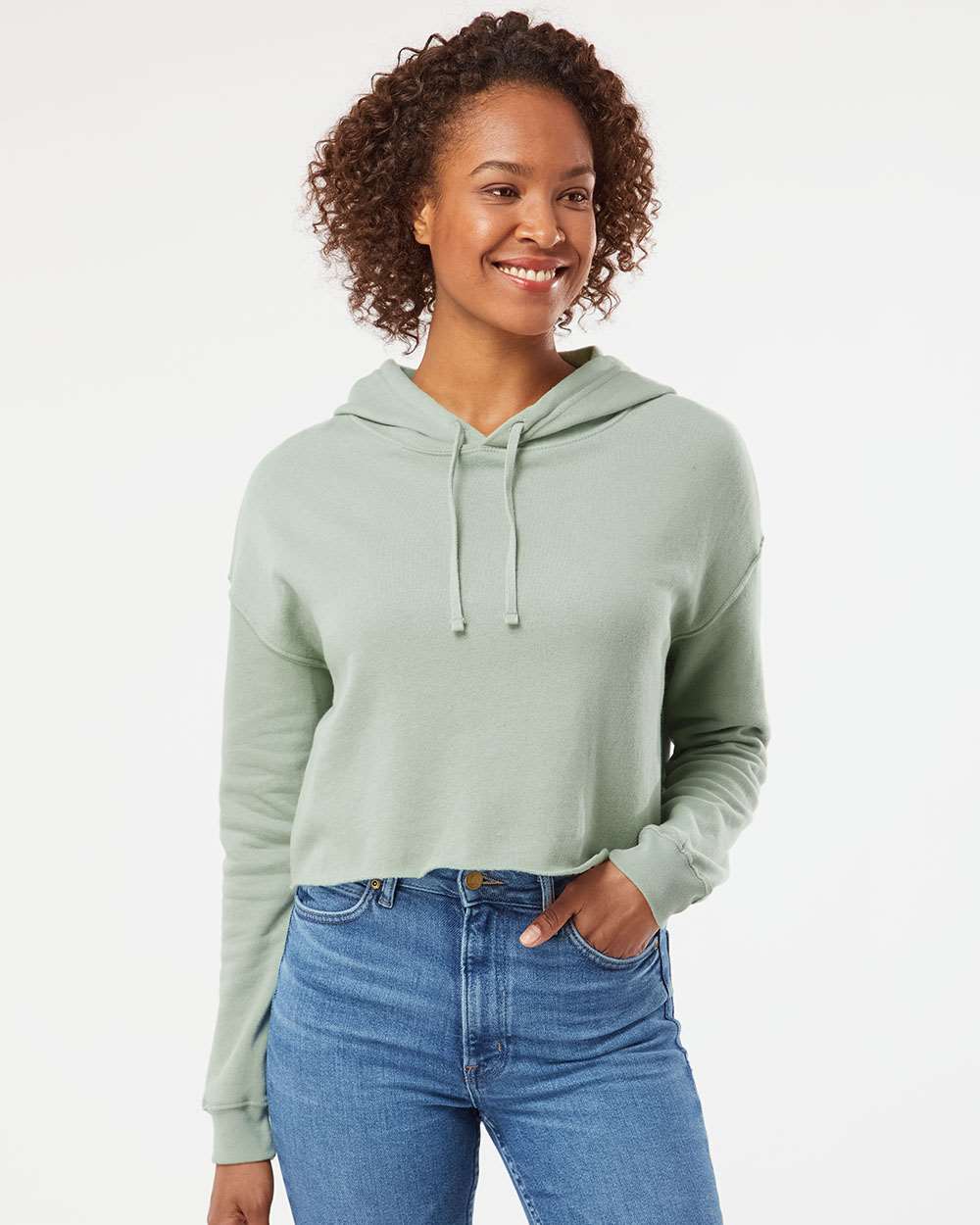 Independent Trading Co. - Women’s Lightweight Crop Hooded Sweatshirt