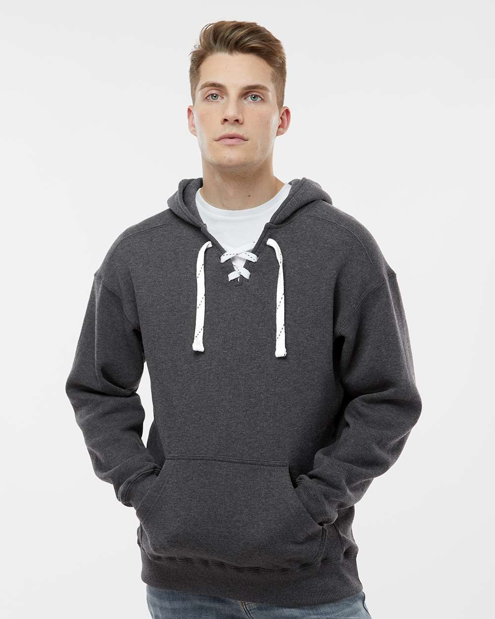 J. America - Sport Lace Fleece Hooded Sweatshirt
