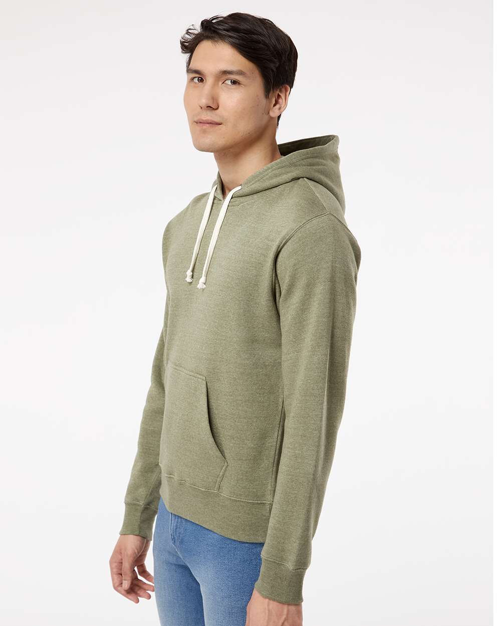 J. America - Triblend Fleece Hooded Sweatshirt