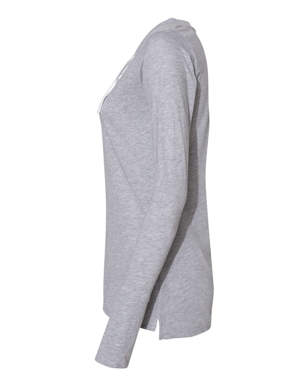 Women's Fine Jersey Lace-Up Long Sleeve T-Shirt