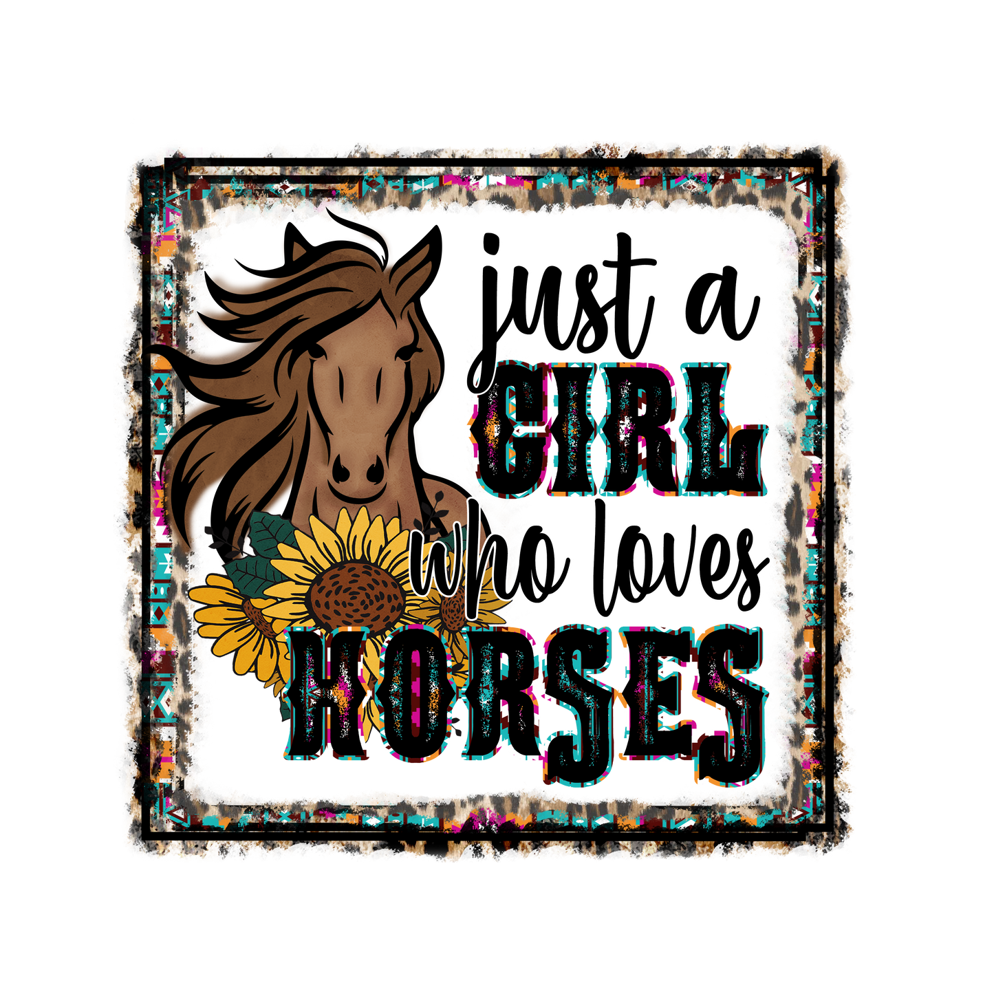 Ready to Press Singles - Country Girl - Just a Girl Who Loves Horses