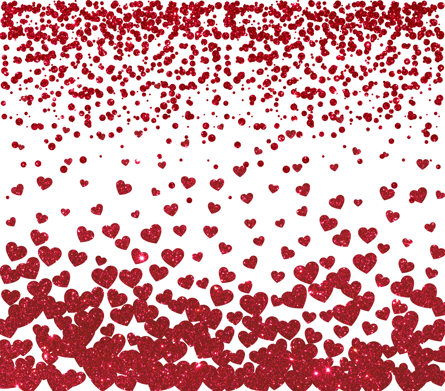 20 oz. Skinny Tumbler - Glitter Hearts