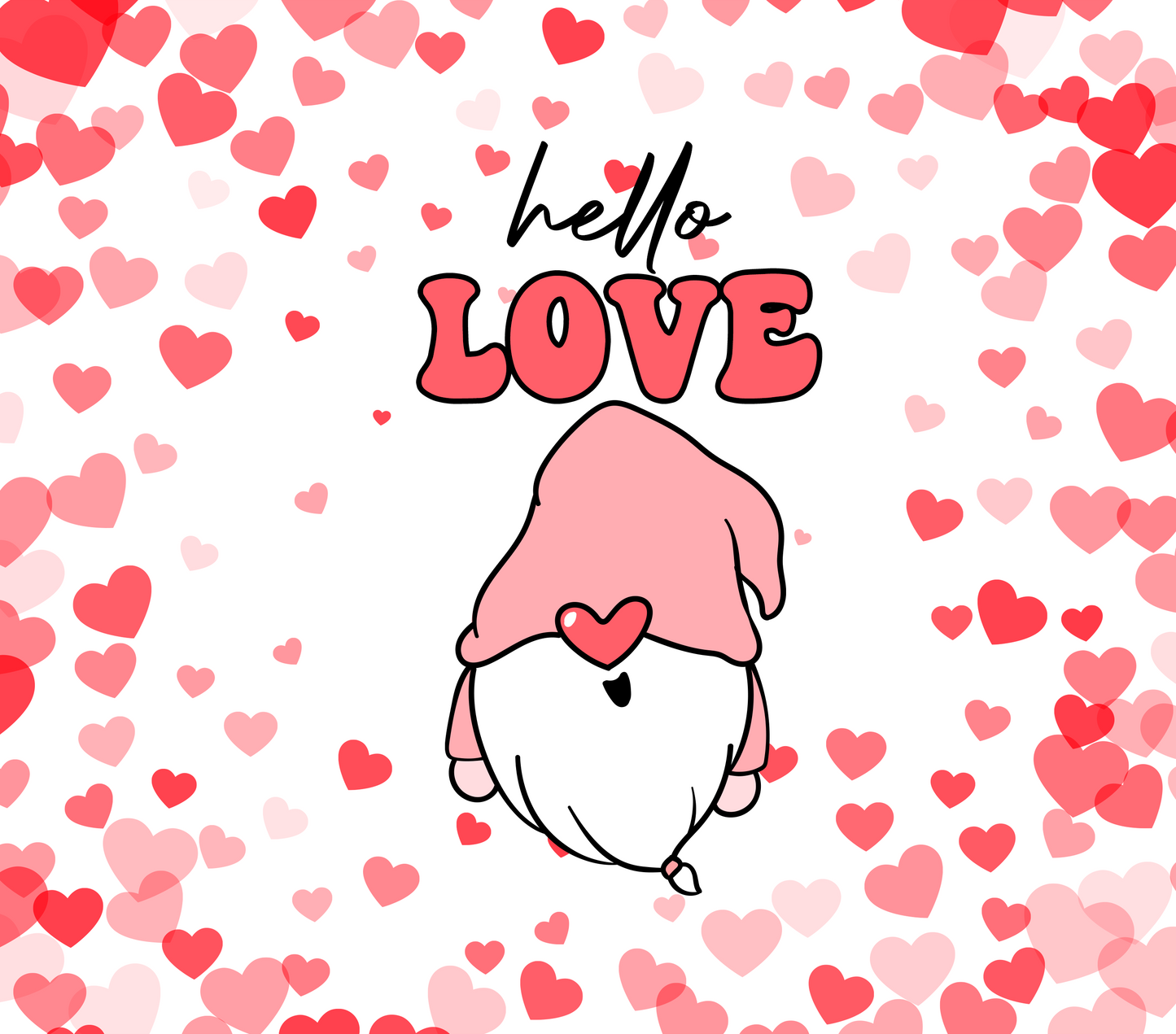 20 oz. Skinny Tumbler - Hello Love
