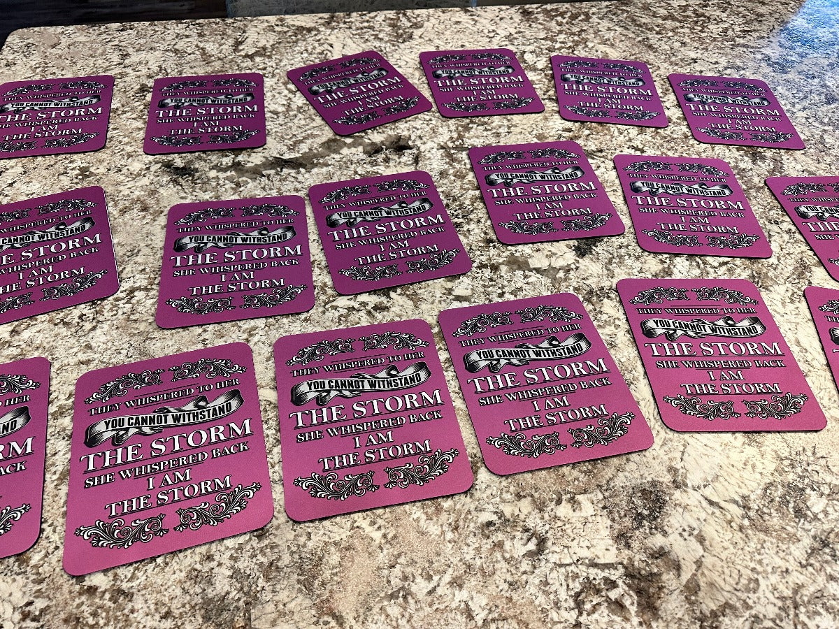 Custom Mouse Pads for Business, Personal, or Events! - I Am The Storm! 220mm x 180mm x 3mm - Upload your Image and Add Your Custom Text!