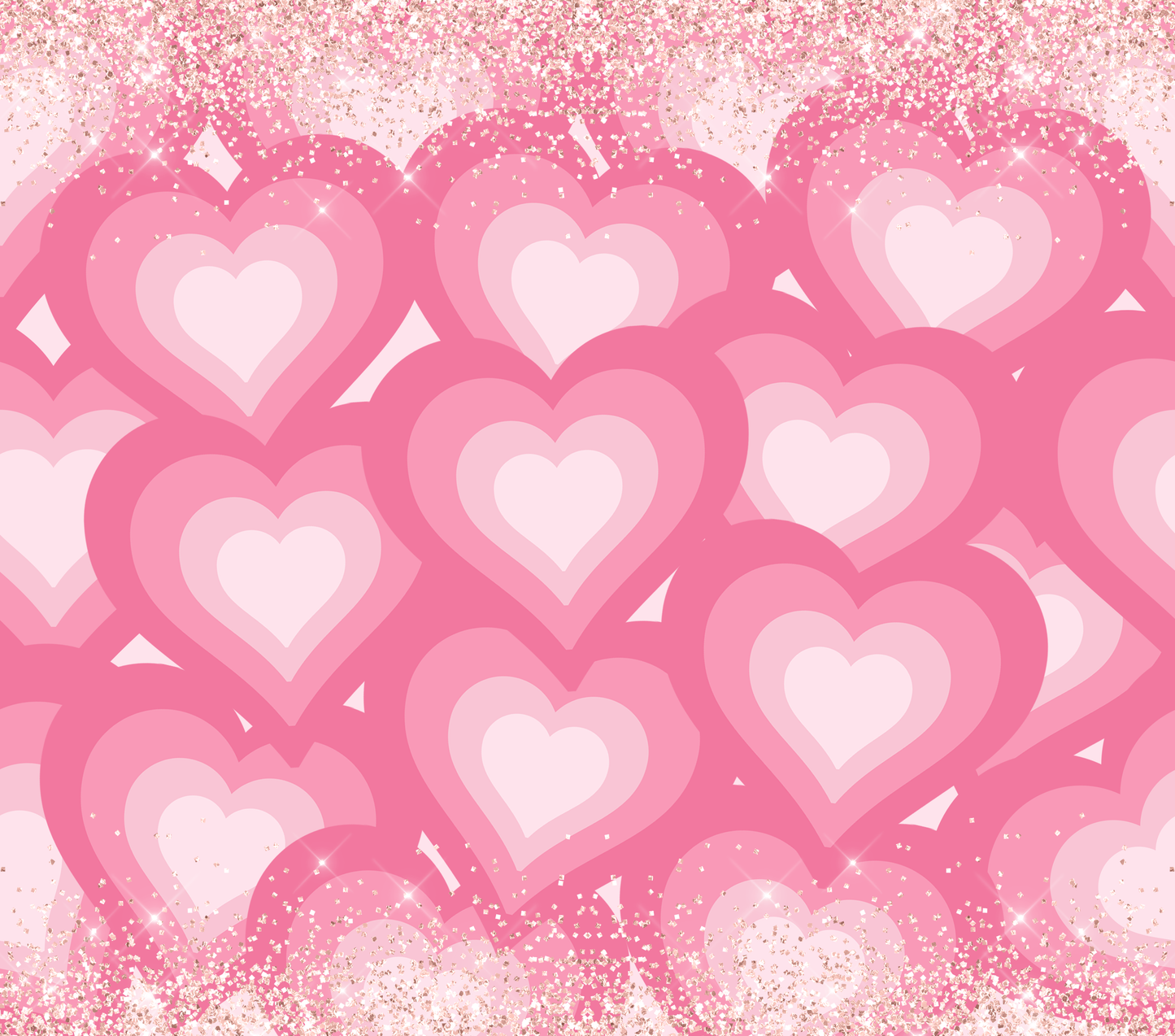 20 oz. Skinny Tumbler - Pink Hearts