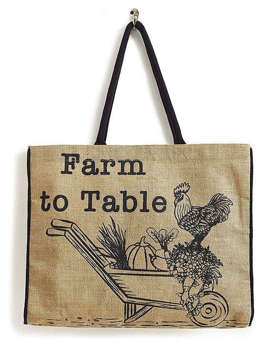 Farm to Table - Burlap Tote B-521