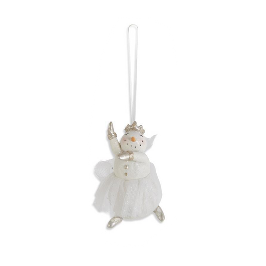 Glittered Snow Lady Ballerina w/Tulle Tutu Ornaments (1) v3