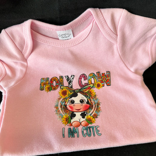 Baby Onesies- Holy Cow I’m Cute