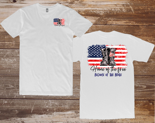 T-Shirt - Home of the Free, Because of the Brave