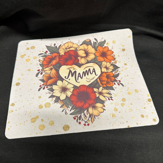 9" x 8" - Mama Heart of Flowers Mouse Pad
