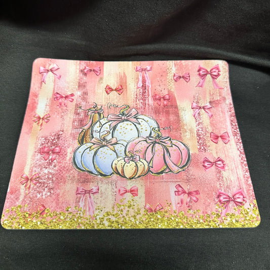 9" x 8" - Pink Pumpkins Mouse Pad