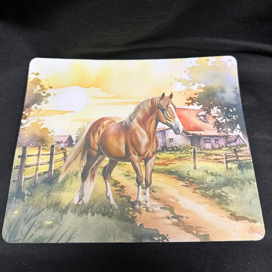 9" x 8" - Horse v2 Mouse Pad