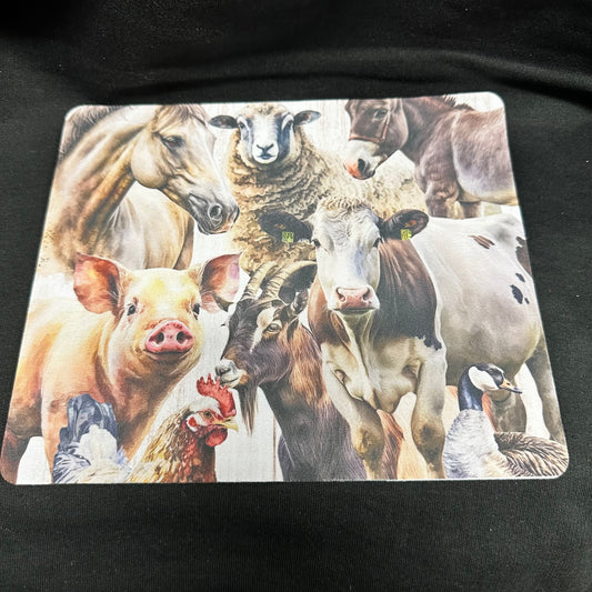 9" x 8" - Farm Animals Mouse Pad