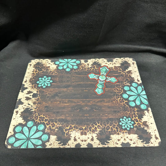9" x 8" - Turquoise Jewels Mouse Pad