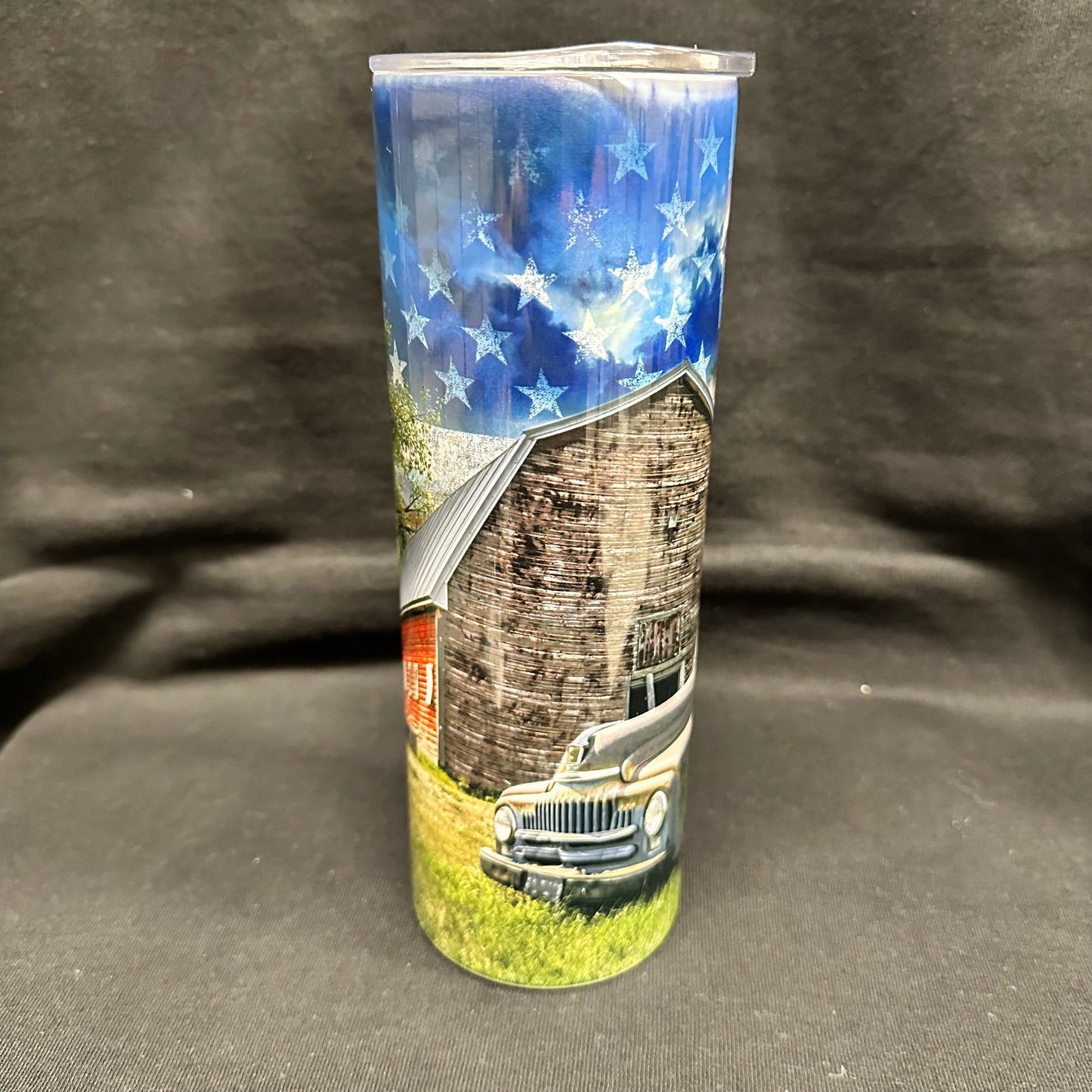 20 oz Skinny Tumbler - Old Truck & Barn