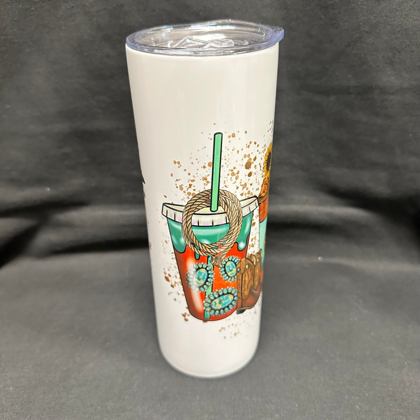 20 oz Skinny Tumbler - Country Coffee