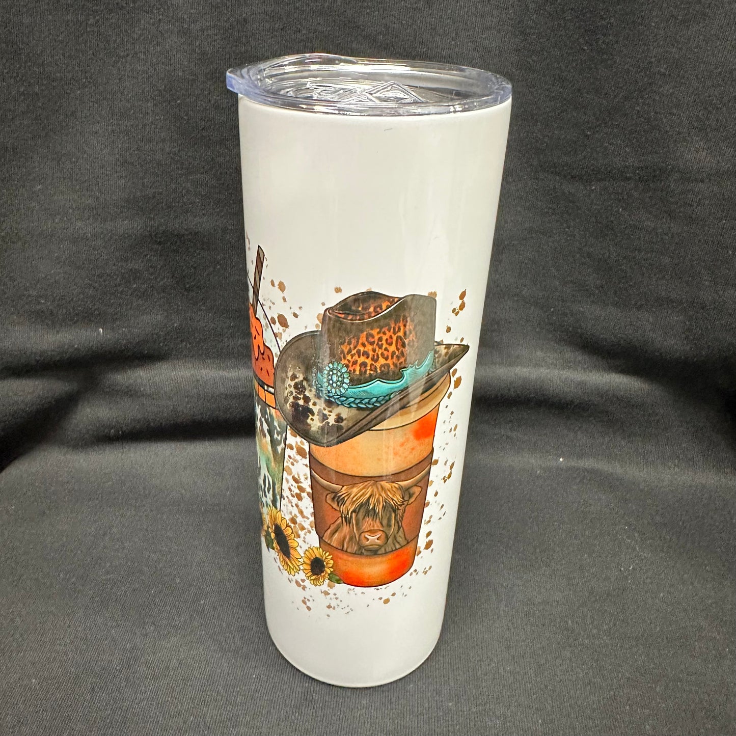 20 oz Skinny Tumbler - Country Coffee