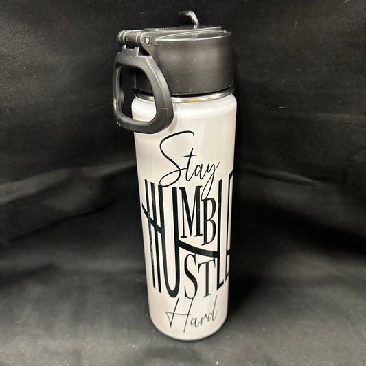 22 oz Water Bottle - Hustle Harder