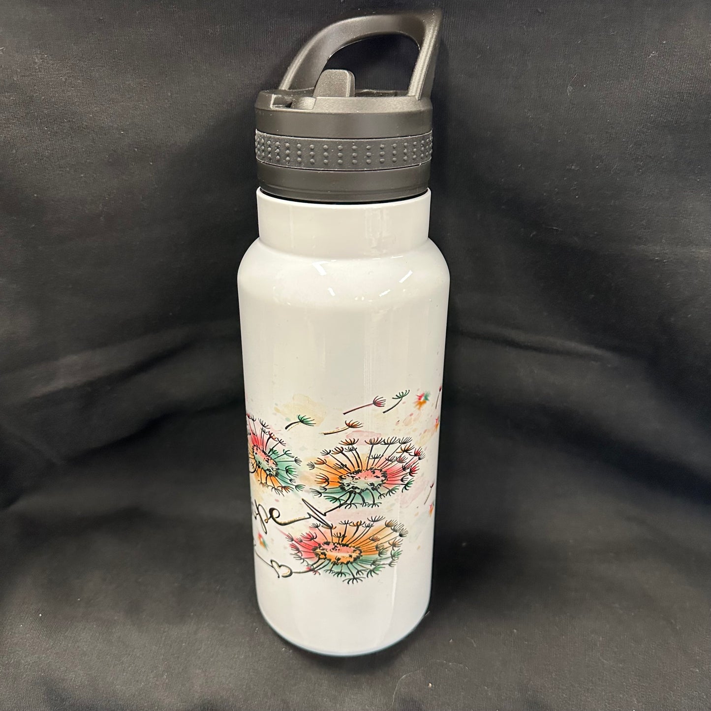 32 oz Water Bottle - Faith Hope Love