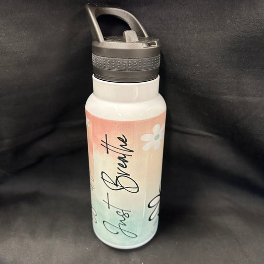 32 oz Water Bottle - Just Breathe