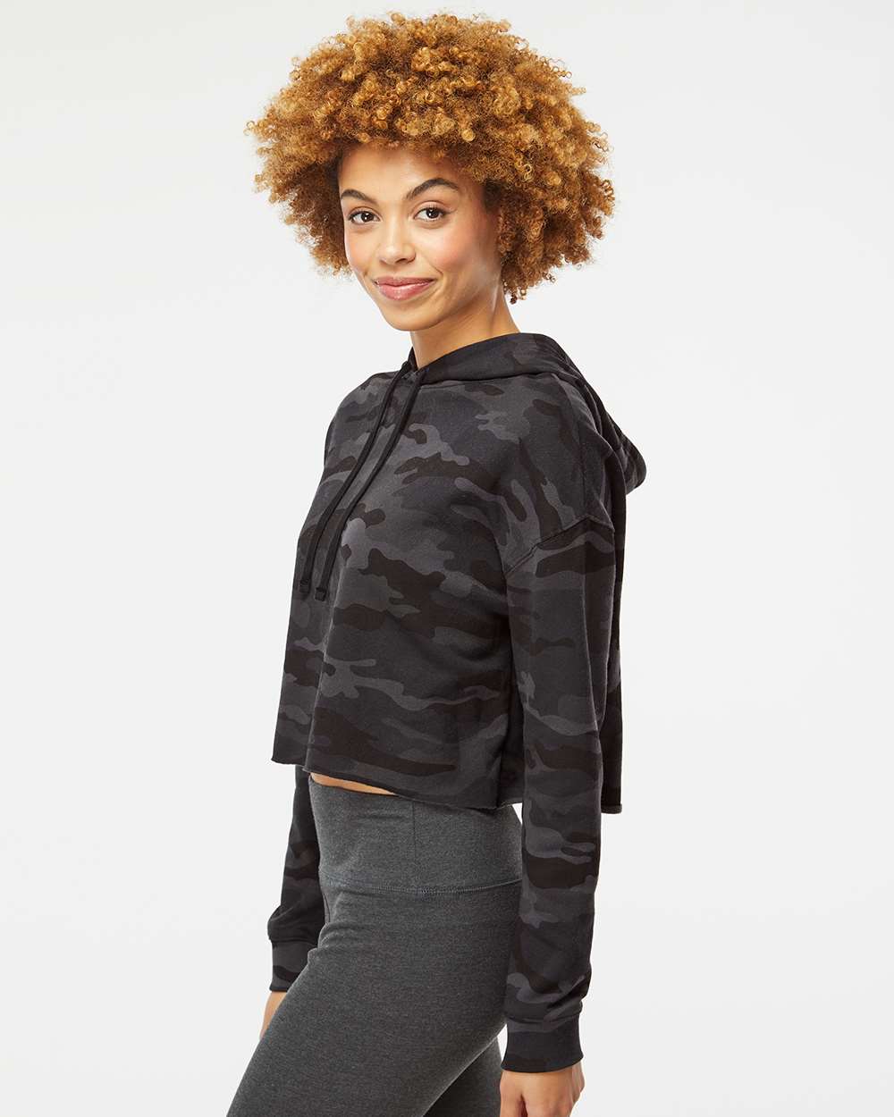 Independent Trading Co. - Women’s Lightweight Crop Hooded Sweatshirt