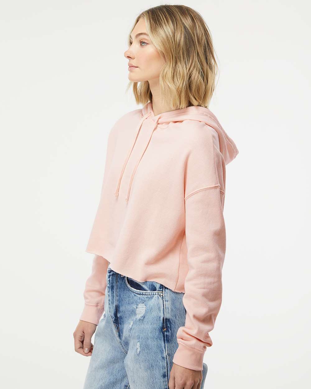 Independent Trading Co. - Women’s Lightweight Crop Hooded Sweatshirt