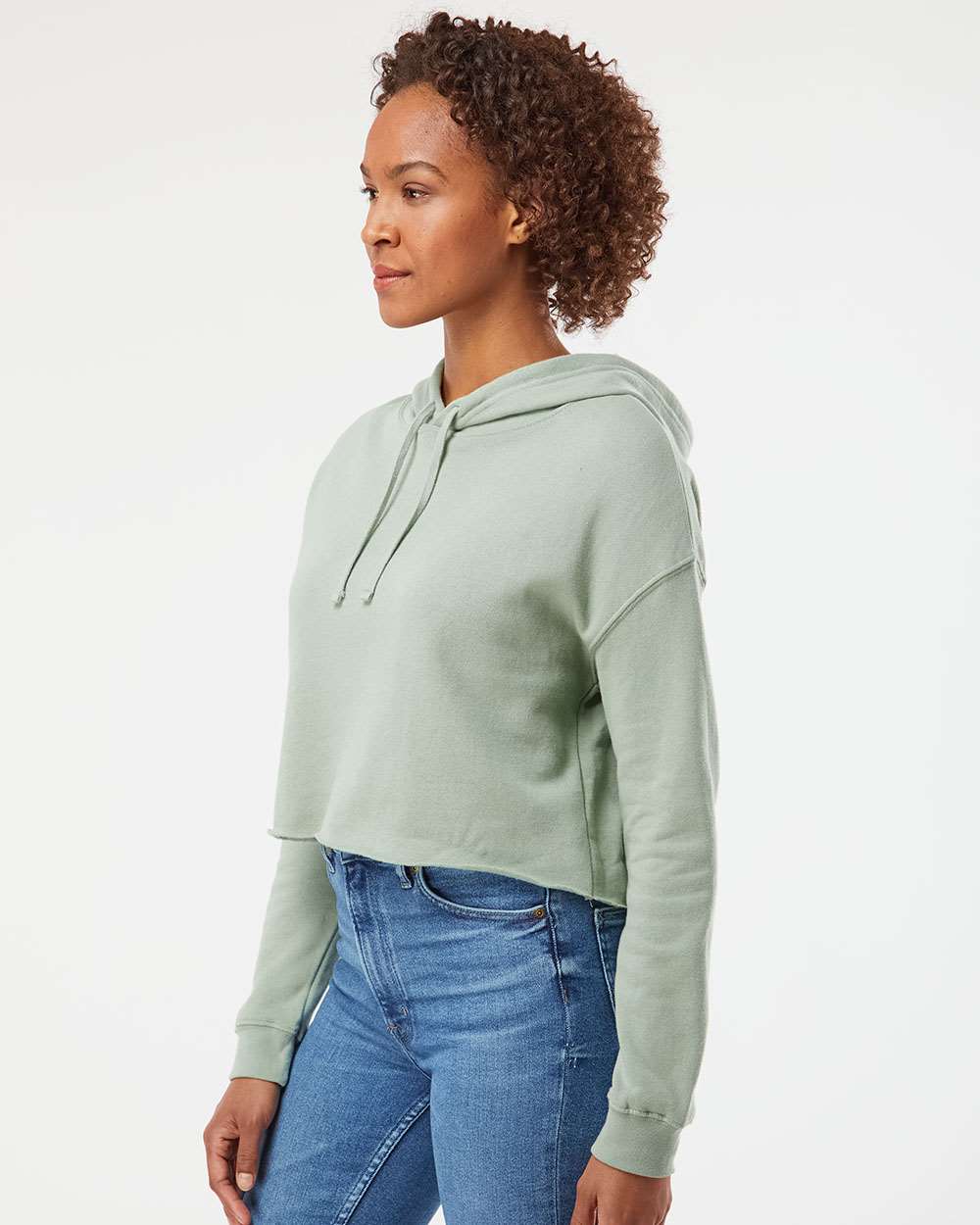 Independent Trading Co. - Women’s Lightweight Crop Hooded Sweatshirt