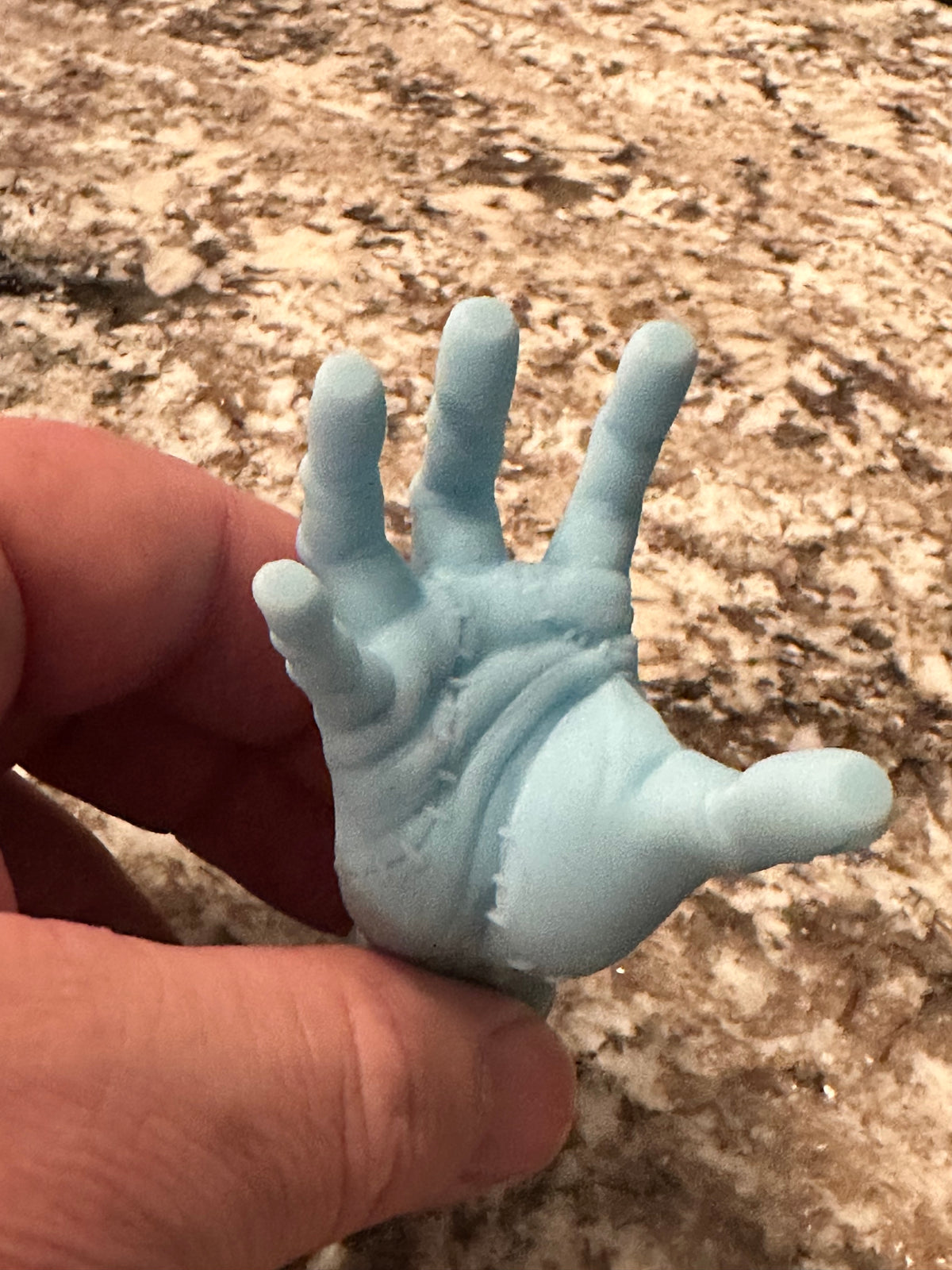 Processed Hand 3D Printed Resin Hand – Custom Made By Us