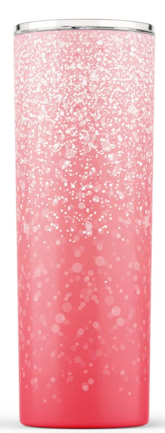 20 oz. Skinny Tumbler - Pink Bubbles